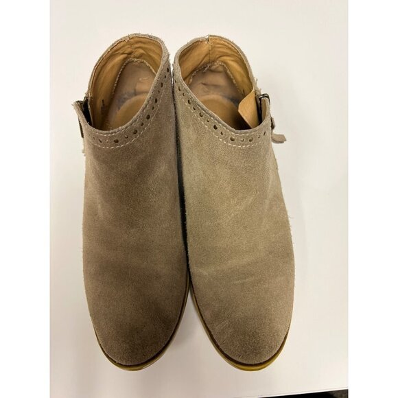 Lucky Brand Leather Benna Tan Ankle Boot Bootie Slip On Size 6.5 Women's - Picture 5 of 10